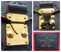 Louis Vuitton Pochette M&Atilde;&copy;tis in Marine Rouge Empreinte