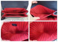 Louis Vuitton Pochette M&Atilde;&copy;tis in Marine Rouge Empreinte