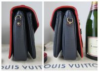 Louis Vuitton Pochette M&Atilde;&copy;tis in Marine Rouge Empreinte