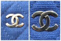 Chanel VIP Bicolore Twin Zipped Pochette Clutch with Chain in Royal Blue Qu