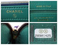 Chanel VIP Bicolore Twin Zipped Pochette Clutch with Chain in Royal Blue Qu