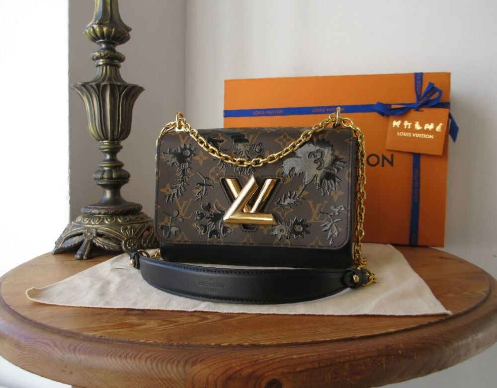Louis Vuitton Twist MM in Monogram Blossom Noir