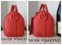 Louis Vuitton X Park SEO-BO Keepall 25 Bandouli&Atilde;&uml;re in Autumn Maple Red XL E