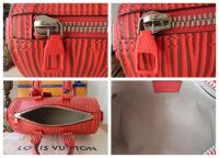 Louis Vuitton X Park SEO-BO Keepall 25 Bandouli&Atilde;&uml;re in Autumn Maple Red XL E