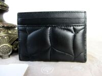 Mulberry Softie Credit Card Slip Holder in Black Pillow Calf Nappa
