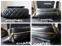 Chanel Mini Camera Case in Soft Black Caviar with Gold Hardware
