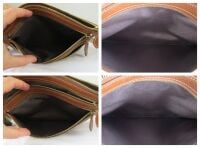 Mulberry Multi Zip Pouch in Oak Natural Vegetable Tanned Leather