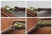 Mulberry Multi Zip Pouch in Oak Natural Vegetable Tanned Leather