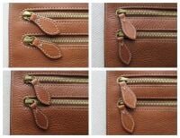 Mulberry Multi Zip Pouch in Oak Natural Vegetable Tanned Leather