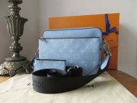 Louis Vuitton Trio Messenger Bag in Sky Blue Monogram Tiagarama