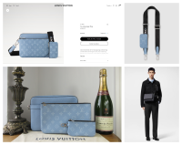 Louis Vuitton Trio Messenger Bag in Sky Blue Monogram Tiagarama