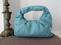 Bottega Veneta Small The Shoulder Pouch Hobo in Turquoise Calfskin Nappa