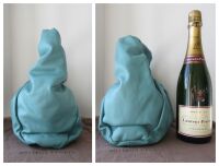 Bottega Veneta Small The Shoulder Pouch Hobo in Turquoise Calfskin Nappa