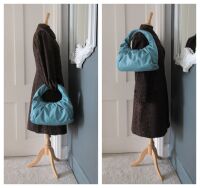 Bottega Veneta Small The Shoulder Pouch Hobo in Turquoise Calfskin Nappa