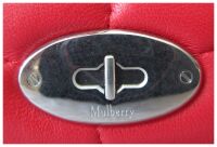 Mulberry Softie Small Zip Pouch Coin Purse in Lancaster Red Pillow Calf Nap