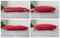 Mulberry Softie Small Zip Pouch Coin Purse in Lancaster Red Pillow Calf Nap