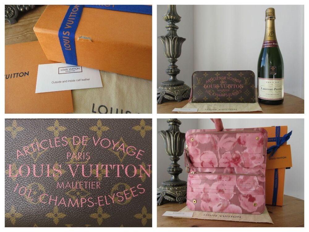 Louis Vuitton Limited Edition Insolite Wallet in Articles de Voyage Ikat in Monogram Rose Velours