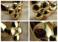 Louis Vuitton Flowergram Round 30MM Reversible Belt in Monogram Noir