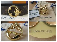 Louis Vuitton Flowergram Round 30MM Reversible Belt in Monogram Noir