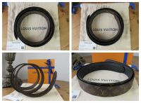 Louis Vuitton Flowergram Round 30MM Reversible Belt in Monogram Noir