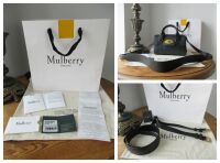 Mulberry Mini Heritage Bayswater Satchel in Black Small Classic Grain
