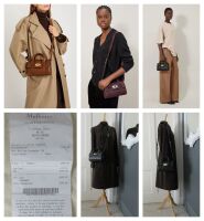 Mulberry Mini Heritage Bayswater Satchel in Black Small Classic Grain