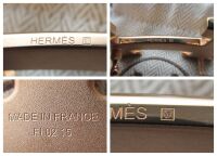 Herm&Atilde;&uml;s Mini Constance Rose Gold Belt Buckle & Reversible 24 mm Etoupe Epsom
