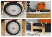 Herm&Atilde;&uml;s Mini Constance Rose Gold Belt Buckle & Reversible 24 mm Etoupe Epsom