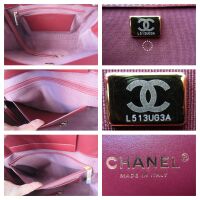 Chanel Shopping Tote in Dark Burgundy with Gold Hardware
