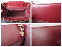 Chanel Shopping Tote in Dark Burgundy with Gold Hardware
