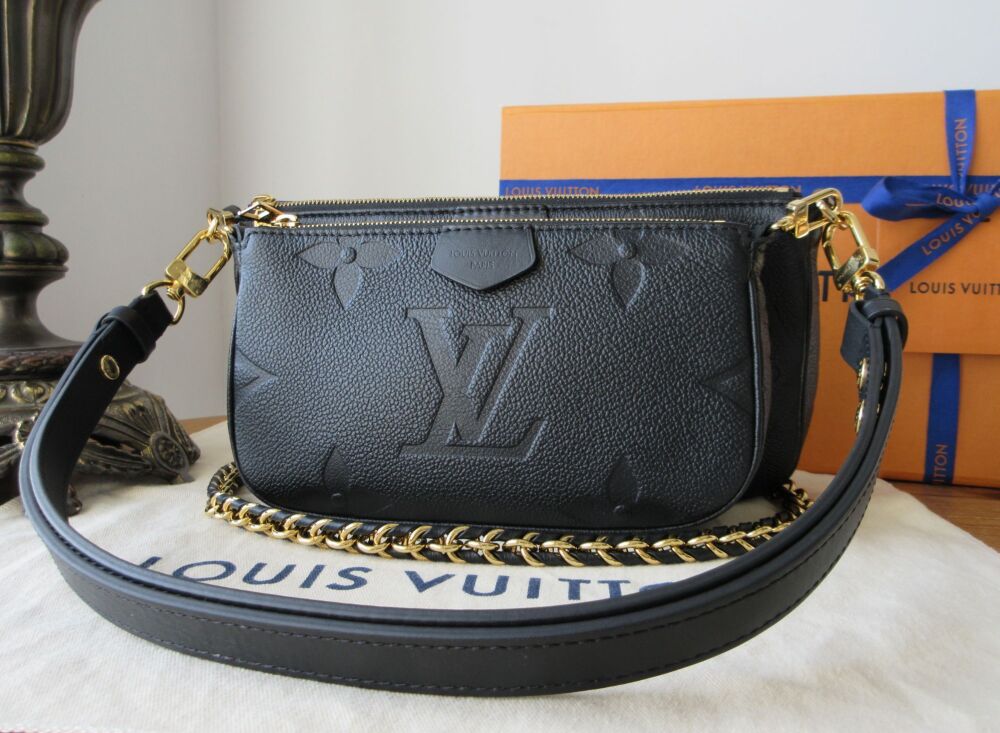 Louis Vuitton Multi Pochette Accessoires Cross-Body Bag in Giant Monogram Empreinte Noir