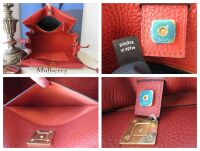 Mulberry Large Iris in Rust Heavy Grain Leather