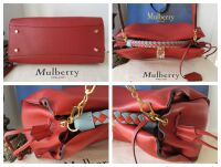Mulberry Large Iris in Rust Heavy Grain Leather