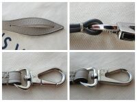 Louis Vuitton Zip Pochette Wristlet Pouch in Galet Beige Mahina Leather As 