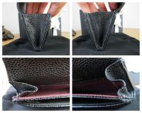 Chanel Classic Flap Compact Card Holder in Black Caviar with Gold Hardware