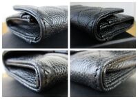 Chanel Classic Flap Compact Card Holder in Black Caviar with Gold Hardware