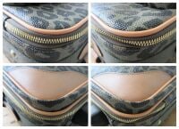 Mulberry Trolley Cabin Suitcase in Leopard Printed Birds Nest Scotchgrain