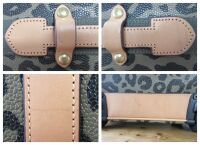 Mulberry Trolley Cabin Suitcase in Leopard Printed Birds Nest Scotchgrain