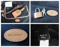 Mulberry Trolley Cabin Suitcase in Leopard Printed Birds Nest Scotchgrain