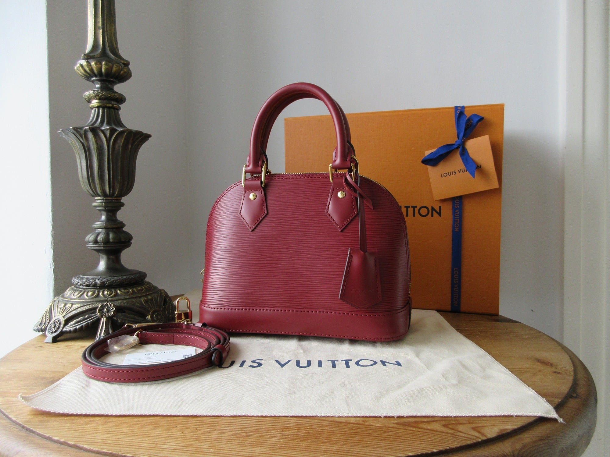 Louis Vuitton Alma BB in Seasonal Monogram Rouge Red Epi New.JPG