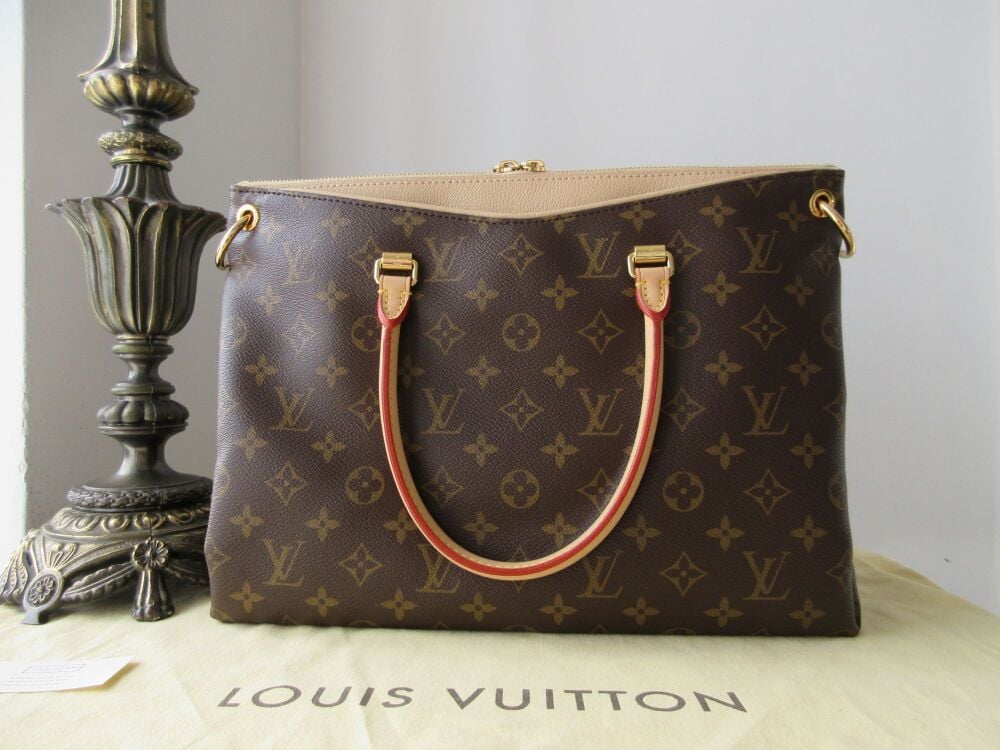 Louis Vuitton Pallas MM Tote in Monogram Dune without Shoulder Strap