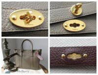 Mulberry Small Zipped Bayswater in Clay Small Classic Grain