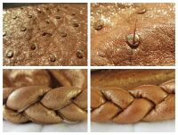 Mulberry Large Daria Hobo in Rose Gold Sparkle Metallic Ostrich Leather