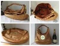 Mulberry Large Daria Hobo in Rose Gold Sparkle Metallic Ostrich Leather