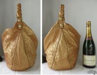 Mulberry Large Daria Hobo in Rose Gold Sparkle Metallic Ostrich Leather