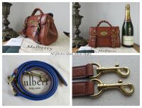 Mulberry Mini Alexa in Smooth Glossy Oak Pigment Blue - New*