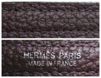 Herm&Atilde;&uml;s Small Garden Party TPM 30cm in Rouge Sellier Negonda with Palladium 