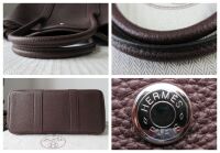 Herm&Atilde;&uml;s Small Garden Party TPM 30cm in Rouge Sellier Negonda with Palladium 