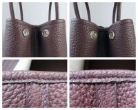 Herm&Atilde;&uml;s Small Garden Party TPM 30cm in Rouge Sellier Negonda with Palladium 