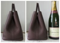 Herm&Atilde;&uml;s Small Garden Party TPM 30cm in Rouge Sellier Negonda with Palladium 